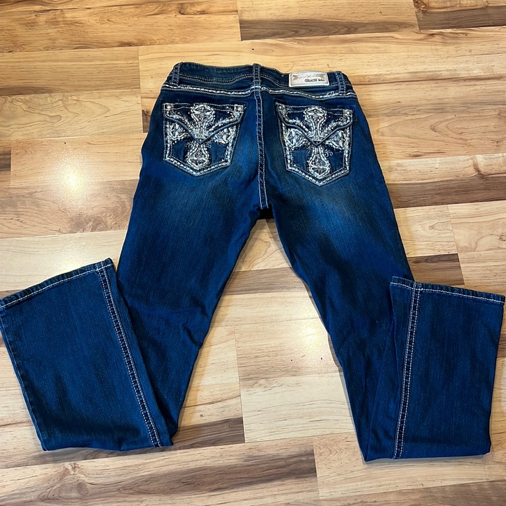 Grace in LA dark wash jeans